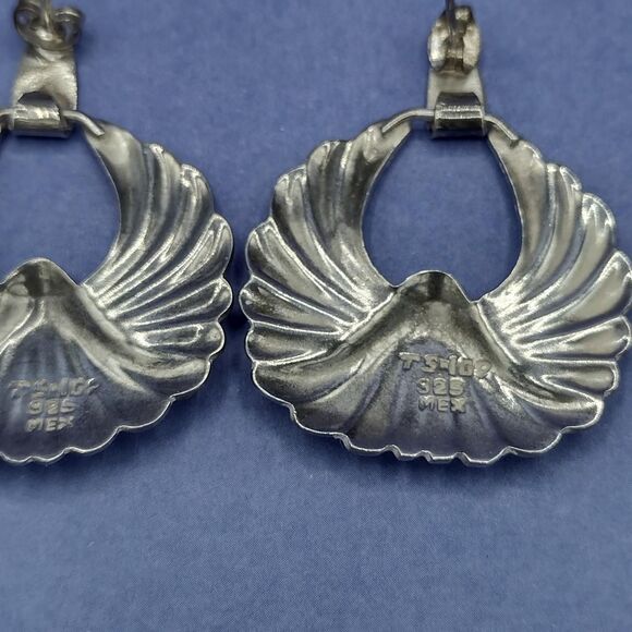 Sterling Silver 925 Door Knocker Earrings 16.9g Made in Mexico - Picture 6 of 6